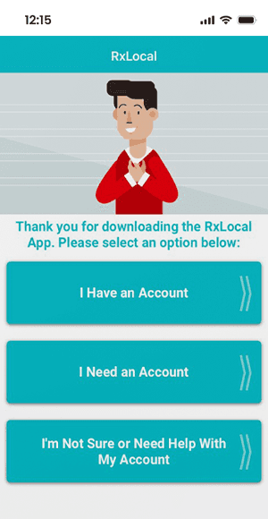 Rx Local mobile app preview
