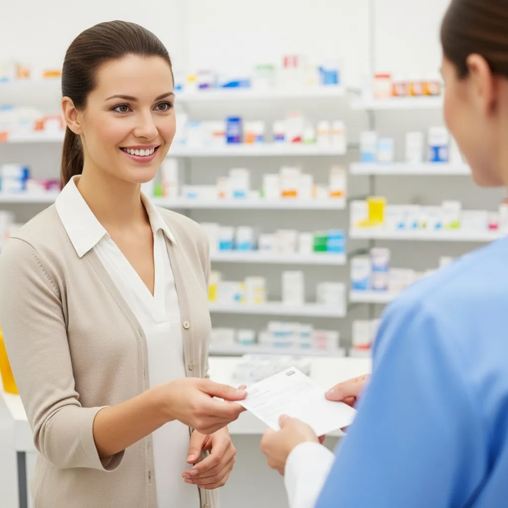 Happy patient visiting The Village Apothecary in Columbus, GA.